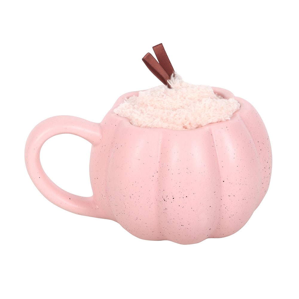 Something Different - Pink Pumpkin Beker & Sokken Set - Roze